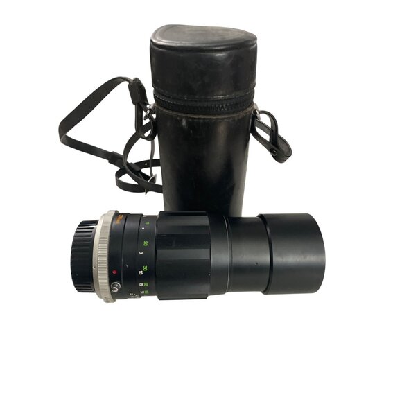 Vintage Minolta Mc Tele Rokkor-pe 200mm F/4.5 Camera Lens With Original Case - Picture 2 of 4